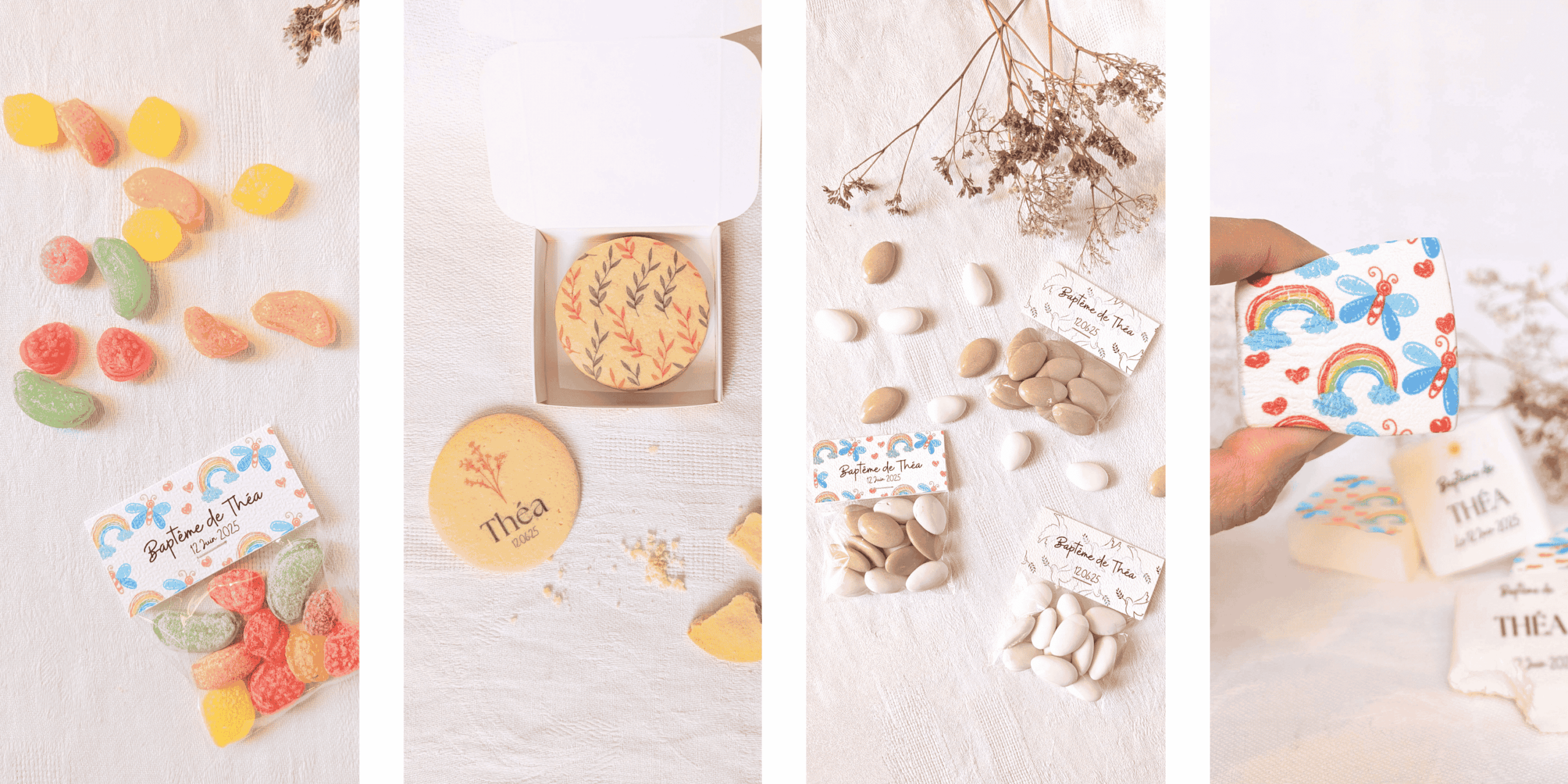 Idée cadeaux invités bapteme cadeaux personnalisés pour les invités du baptême