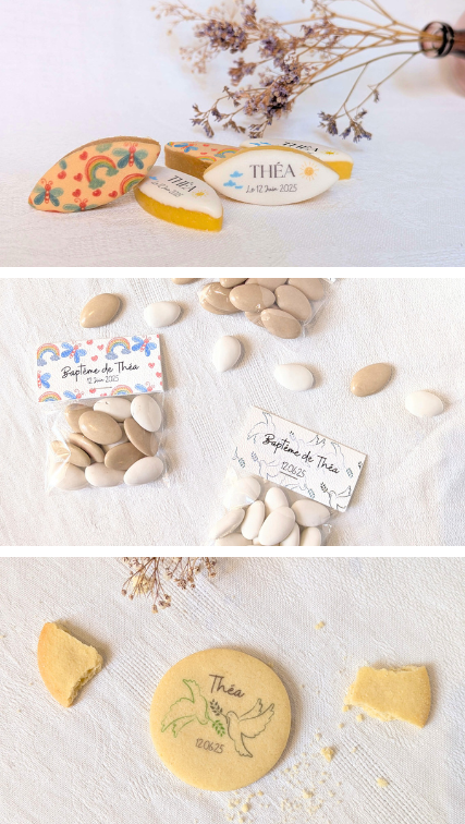 personnalisation de dragées dragées bapteme personnalisé