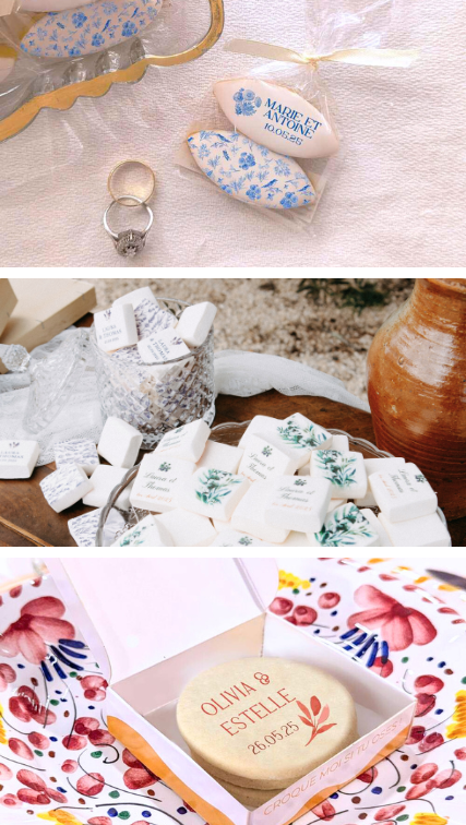 Cadeaux invités mariage champetre Biscuits mariage personnalisés