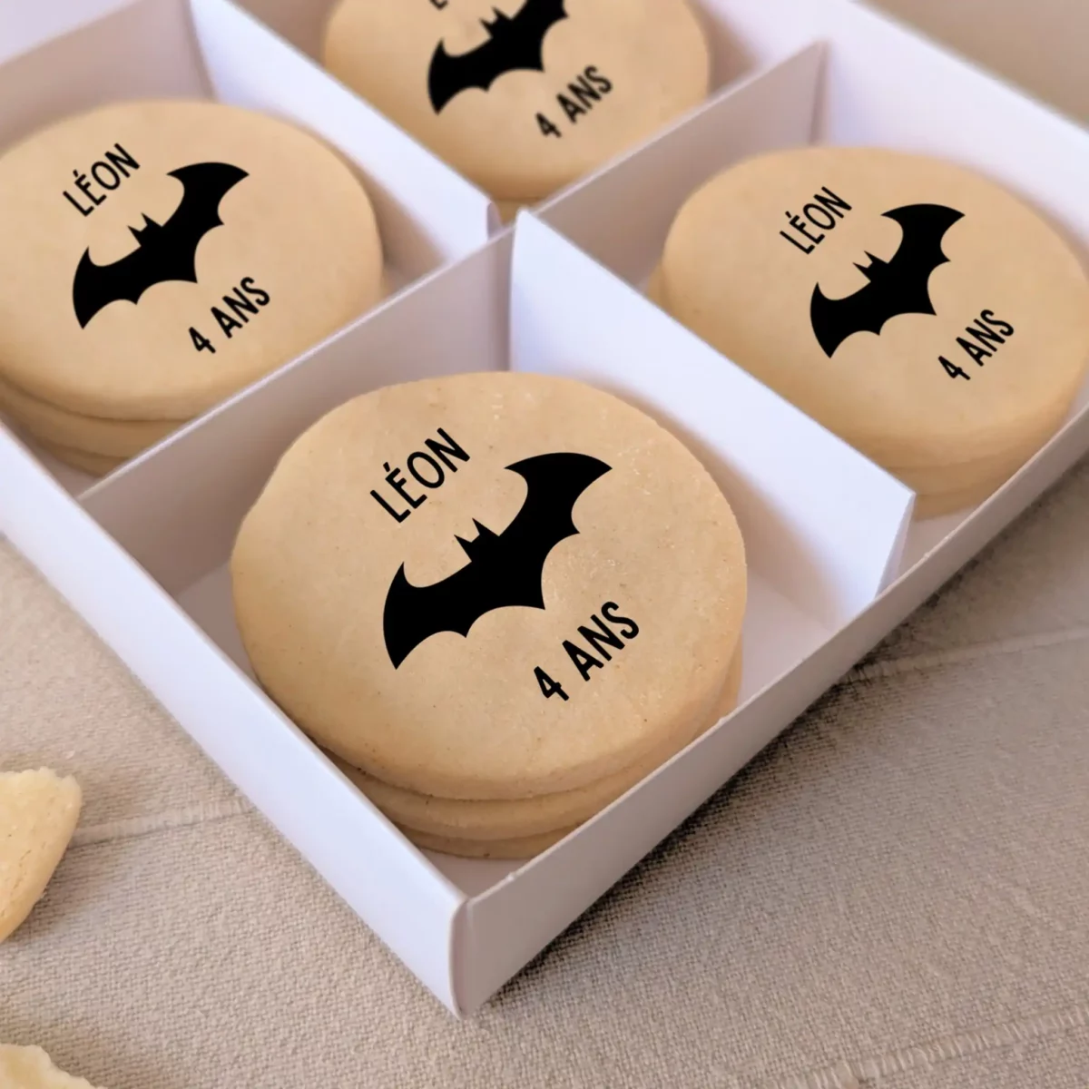 Coffret sablés personnalisés – téléchargez votre photo ou logo