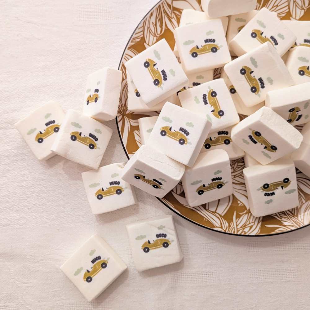 Guimauves personnalisées pour baptême