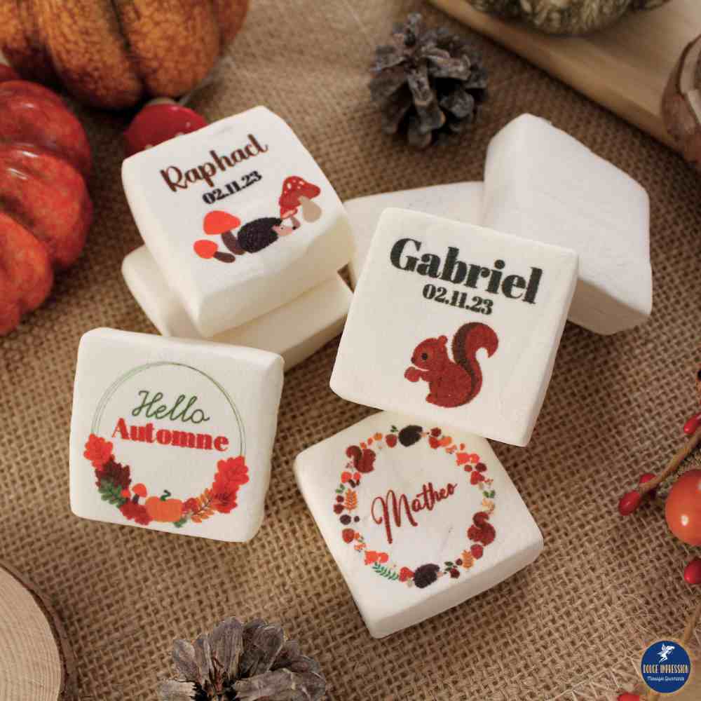 Guimauves personnalisées pour un anniversaire