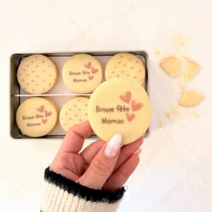 sablés message coffret personnalisé maman
