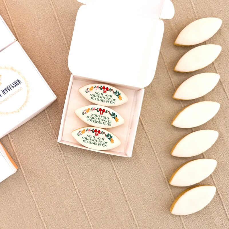 calisson-personnalisé-entreprise-noel Cadeau client de fin d’année gourmand