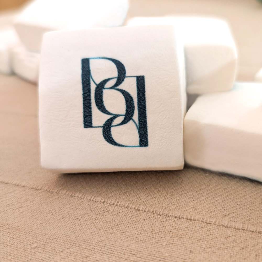 Duo de guimauves personnalisées pour cadeau d’affaires