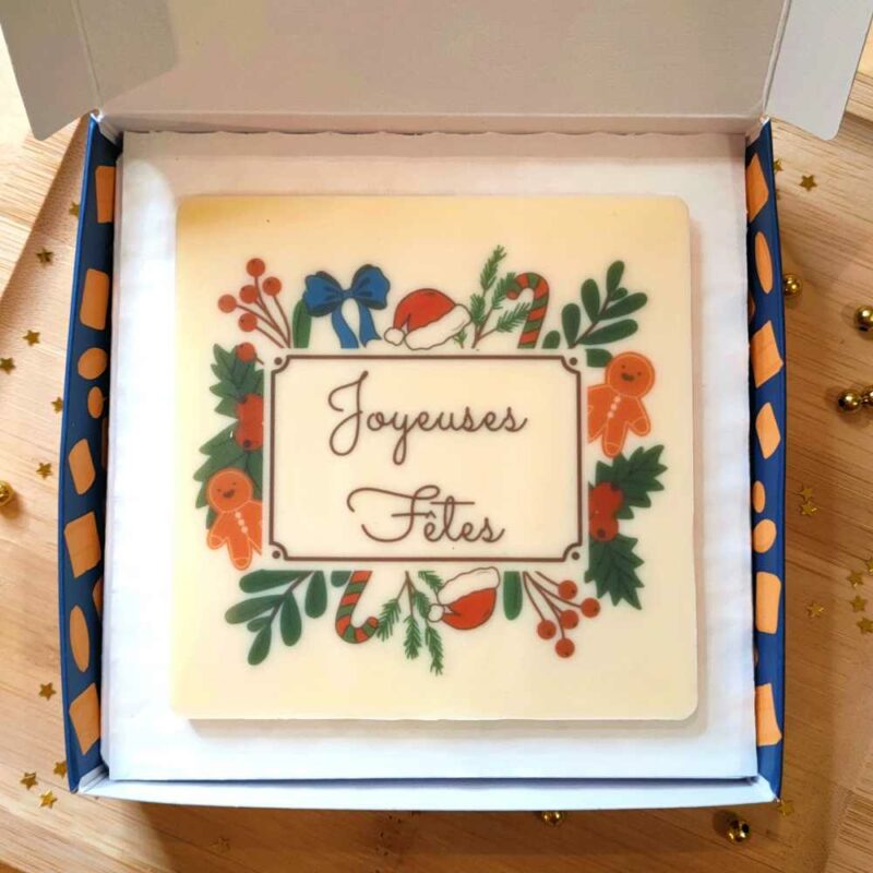 chocolat-personnalisé-entreprise Cadeau de Noël original entreprise