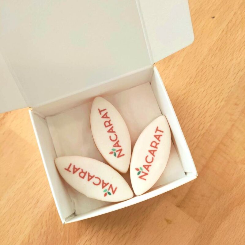 Calissons personnalisés entreprise nacarat promoteur immobilier Calissons cadeau client immobilier