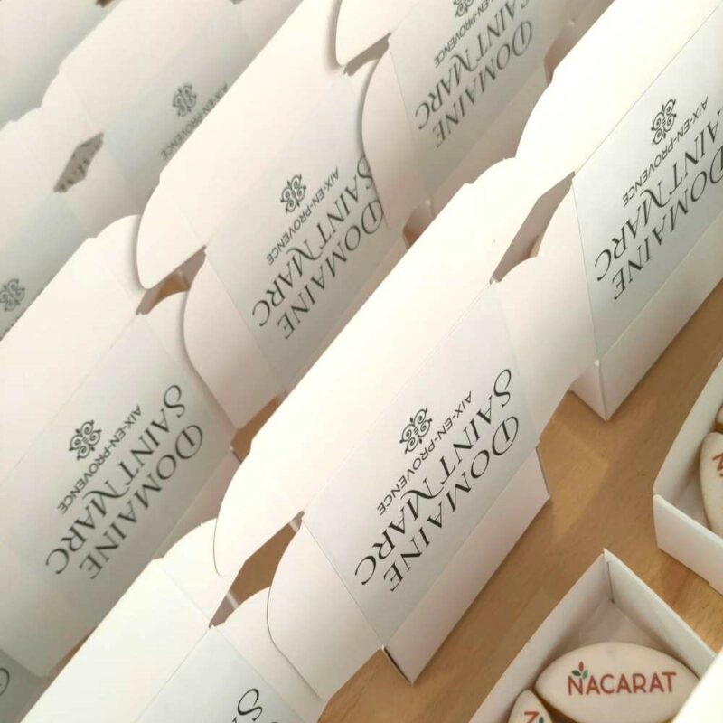 boites personnalisés de calissons pour promoteur immobilier Calissons personnalisés pour promoteur immobilier