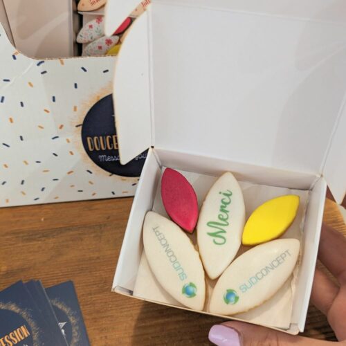 calissons personnalisés logo sud concept Calissons personnalisés pour les clients