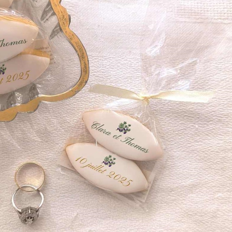 Calissons personnalisés - Mariage Olivier