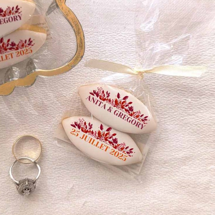 calissons personnalisés pour cadeau de mariage