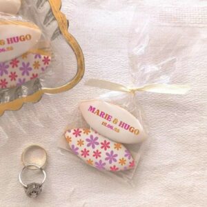 Calissons personnalisés - Mariage Retro pop – Image 1