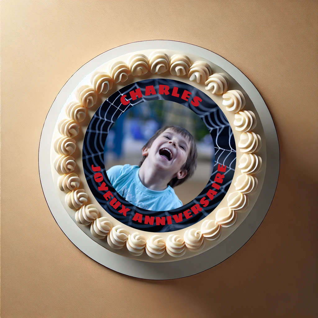 decors gâteau comestible spiderma Photo pour gâteau super-héros avec motif Spiderman