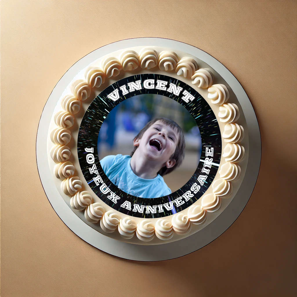 feuille sucre gateau star wars Photo pour gâteau Jedi avec motifs galactiques