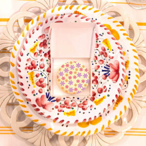 Boite de 3 biscuits personnalisés – Mariage Floral – Image 2