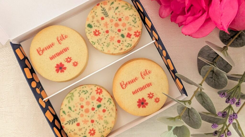 Coffret 12 biscuits fete des meres
