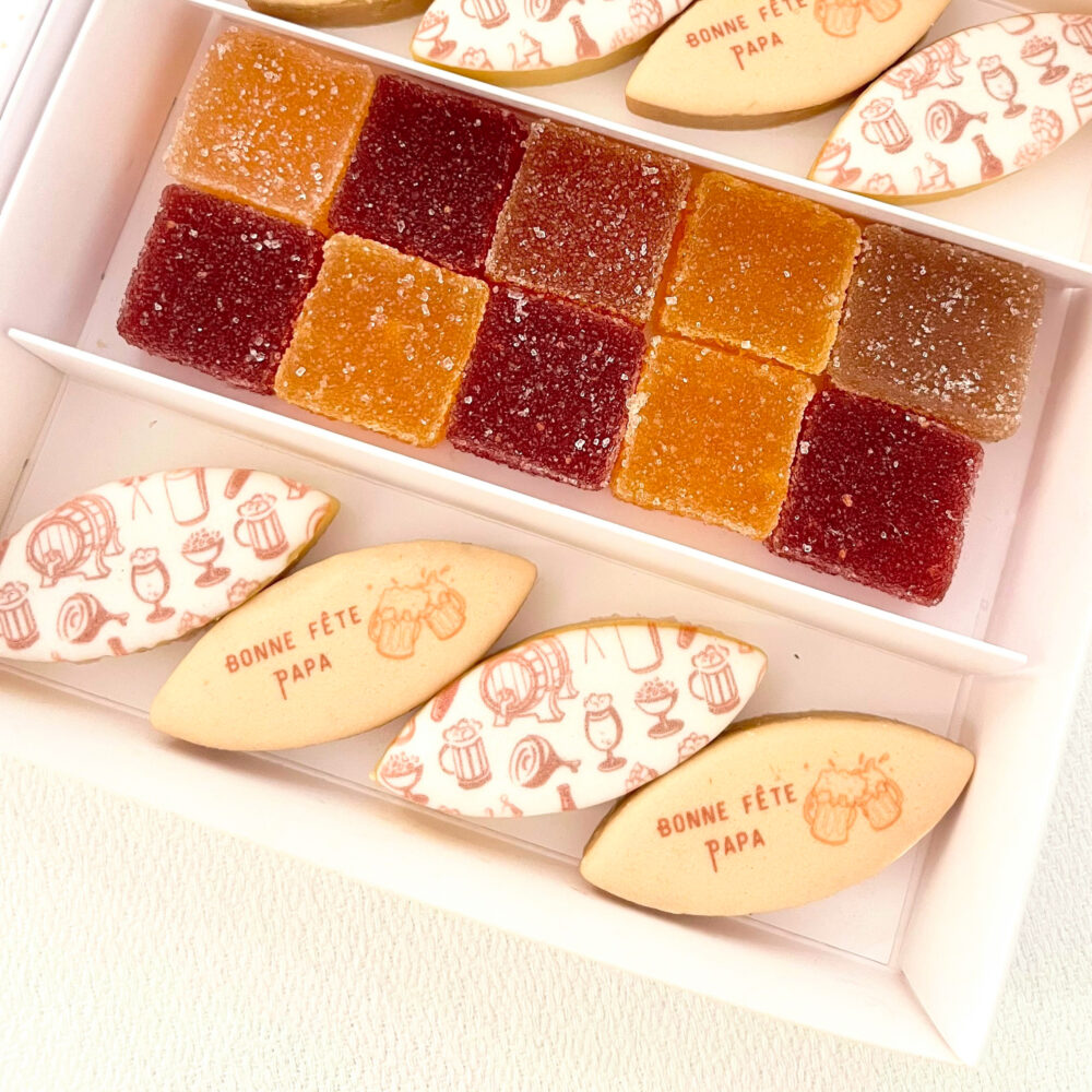 Calissons personnalisés fête des pères pour un cadeau papa original