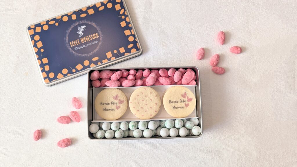 coffret biscuit, amande, choco crunch