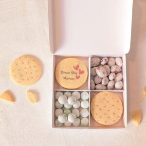 coffret sablés message maman et gourmandises chocolat