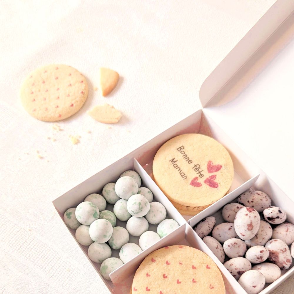 coffret gourmand personnalisé biscuits chocolat maman