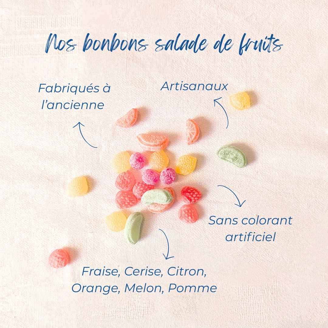 bonbons anciens artisanaux salade de fruits