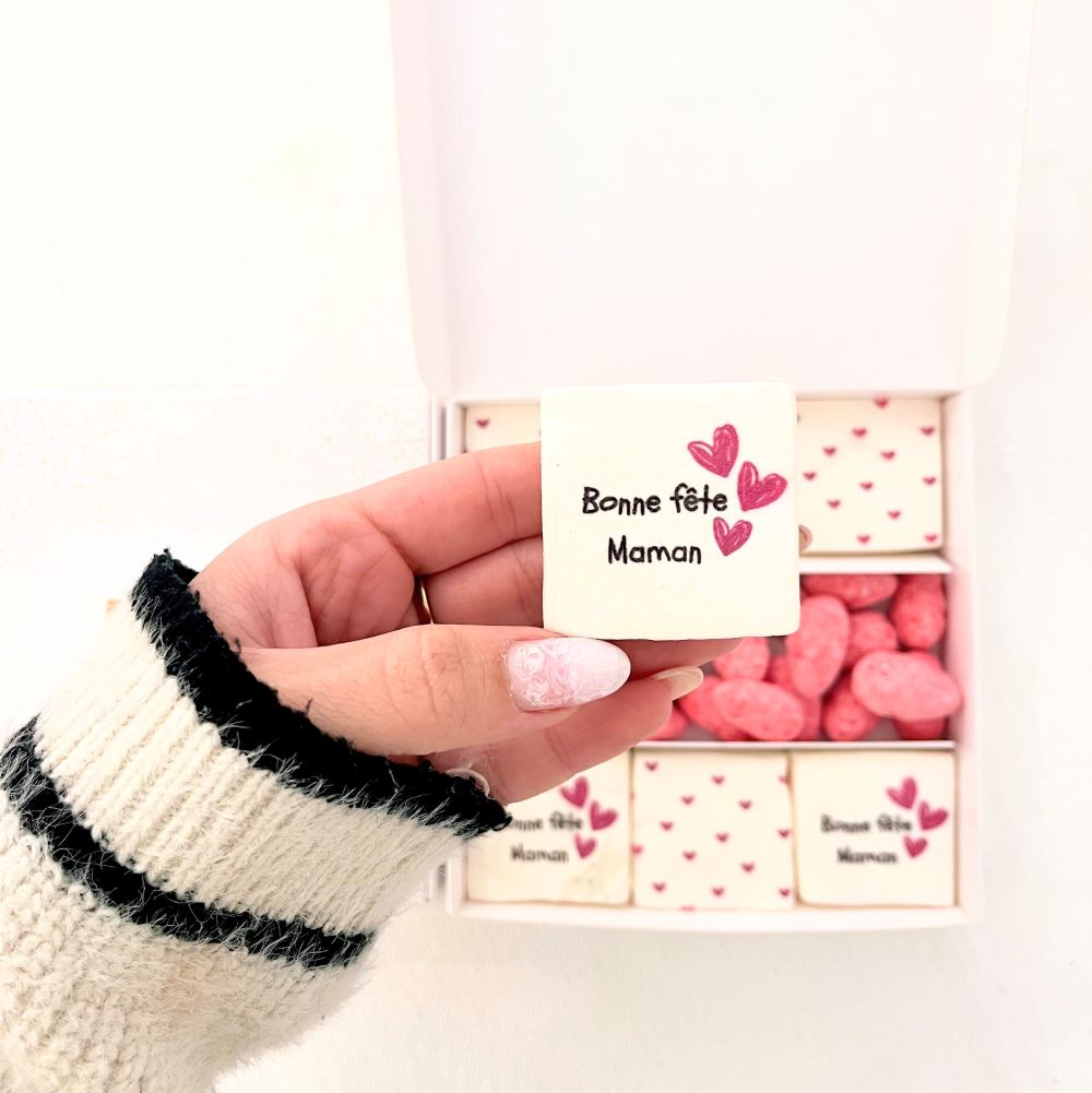 coffret maman gourmand pralines et chamallows