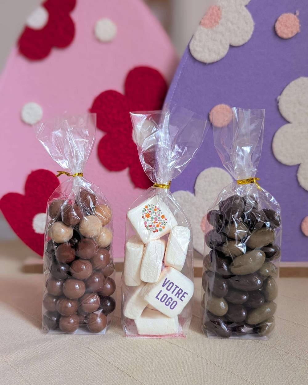 chamallows personnalisés pour entreprises cadeau de paques idée cadeau paques pour salariés