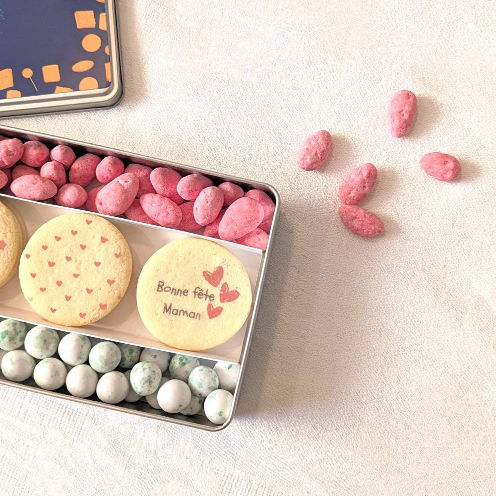 coffret cadeau maman été sablés et pralines