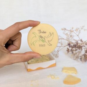 biscuit sablé personnalisé motif colombe