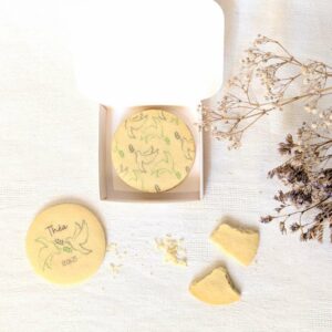 boîte biscuits sablés personnalisés baptême provence