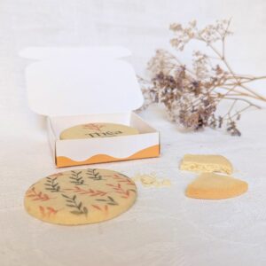 boîte biscuit communion fille motif colombe