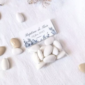 sachet de dragées nude personnalisé