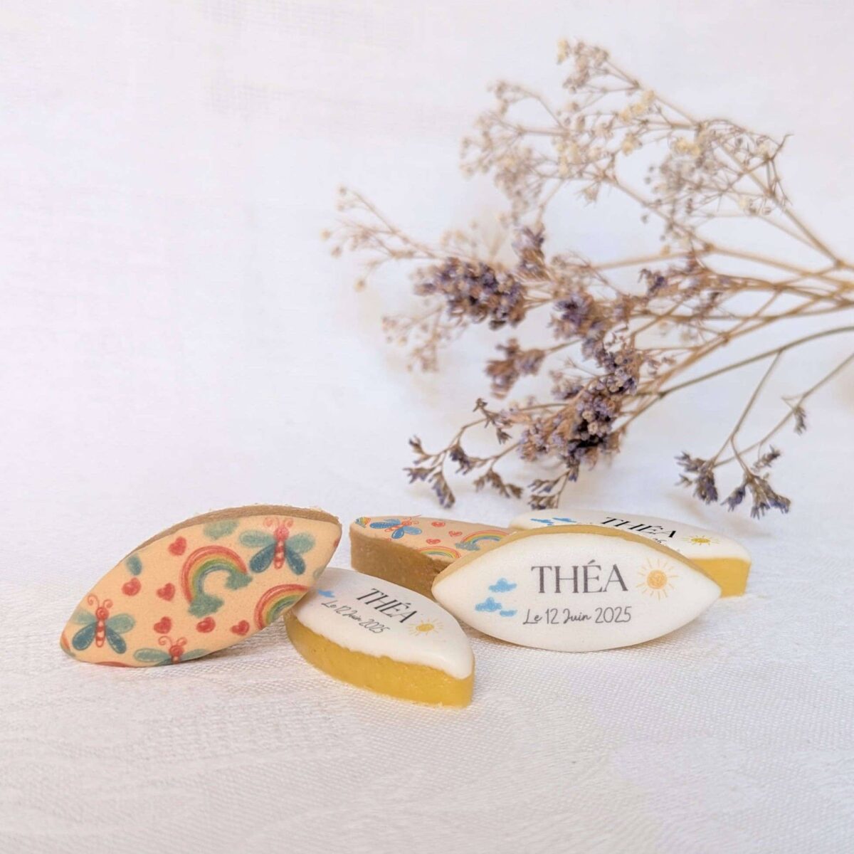 Sachet de duo de calissons idée cadeau pour baptême