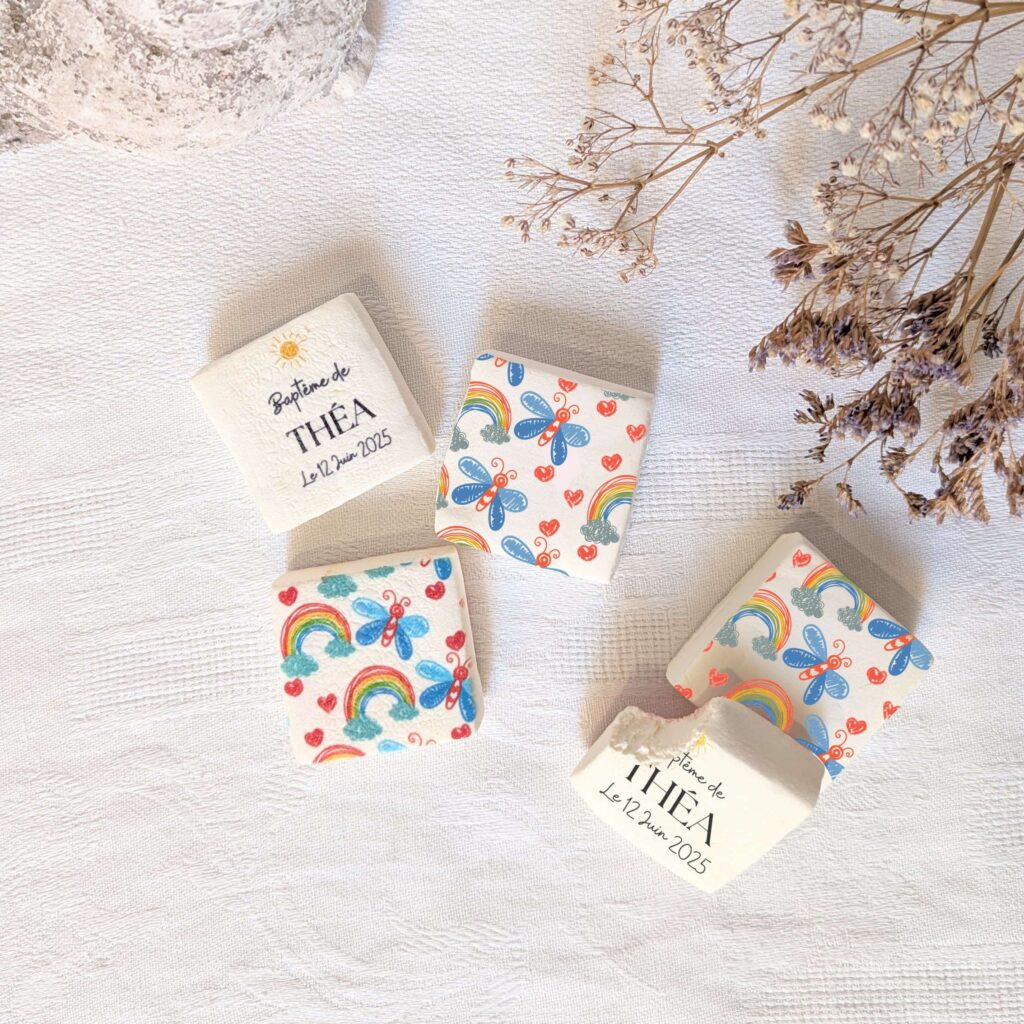 Sachet de duo de guimauves personnalisées