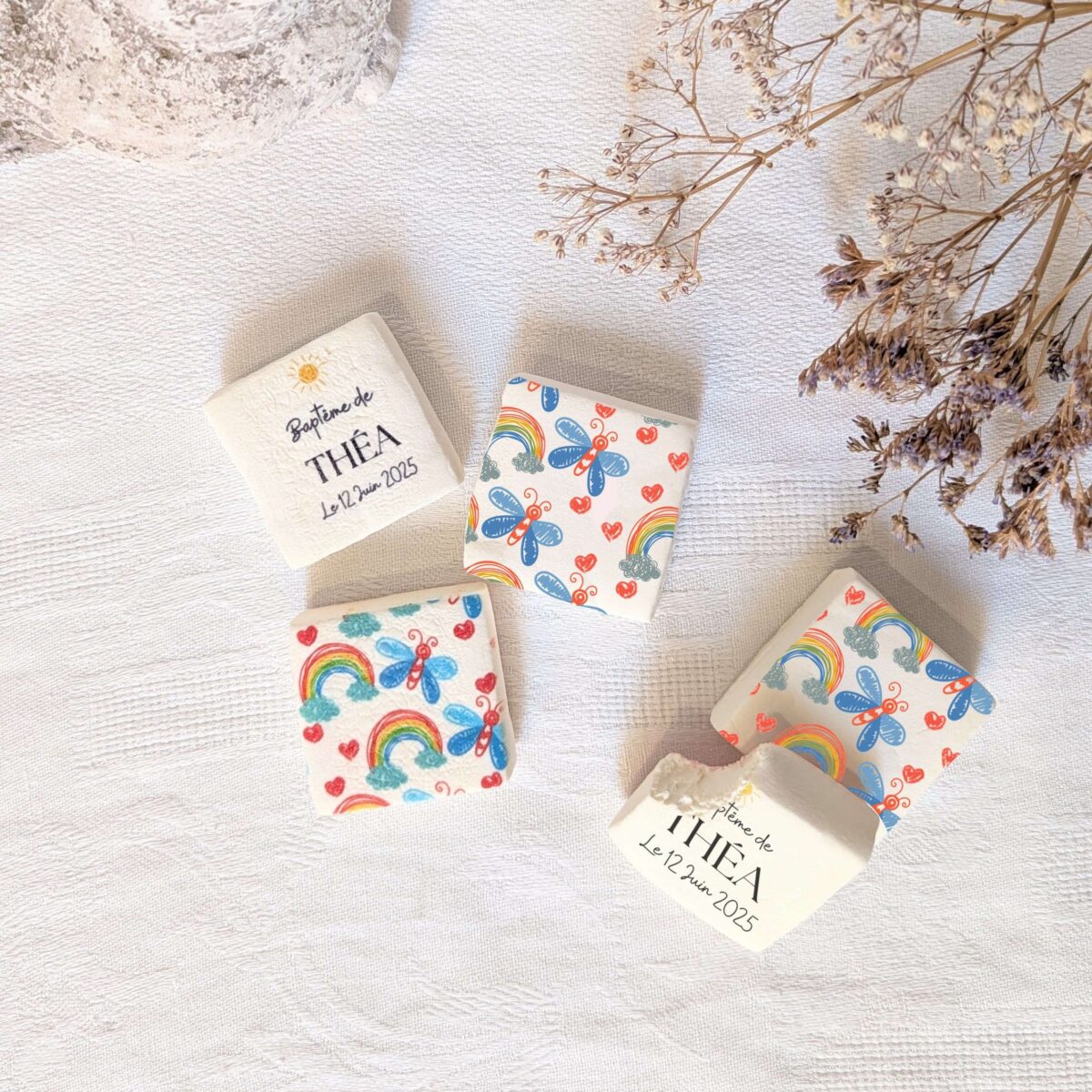 Sachet de duo de guimauves personnalisées