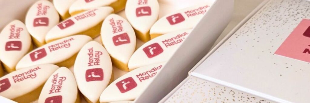 Mondial Relay & Douce Impression : un coffret de calissons personnalisés, l'idée de goodie original pour entreprise