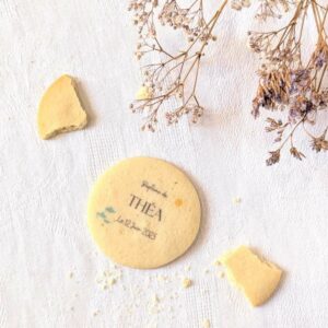 biscuit personnalisé baptême couleur biscuit