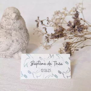 sachet personnalisé baptême fille avec prénom