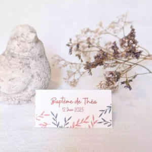 sachet dragées personnalisé bohème terracotta