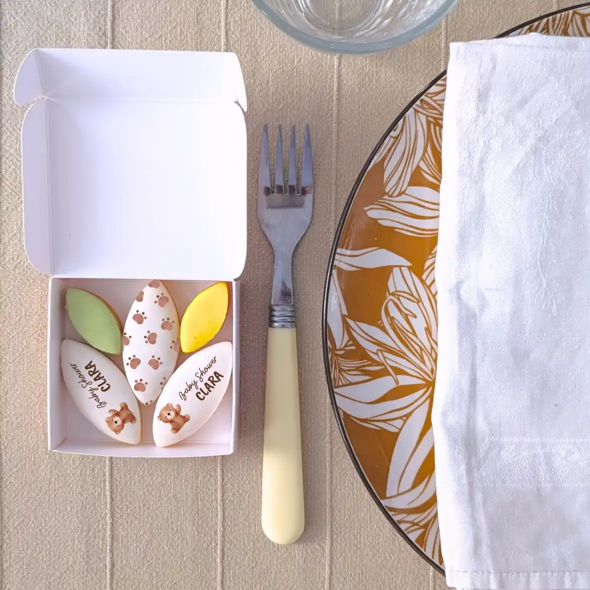 décoration de table baby shower personnalisée