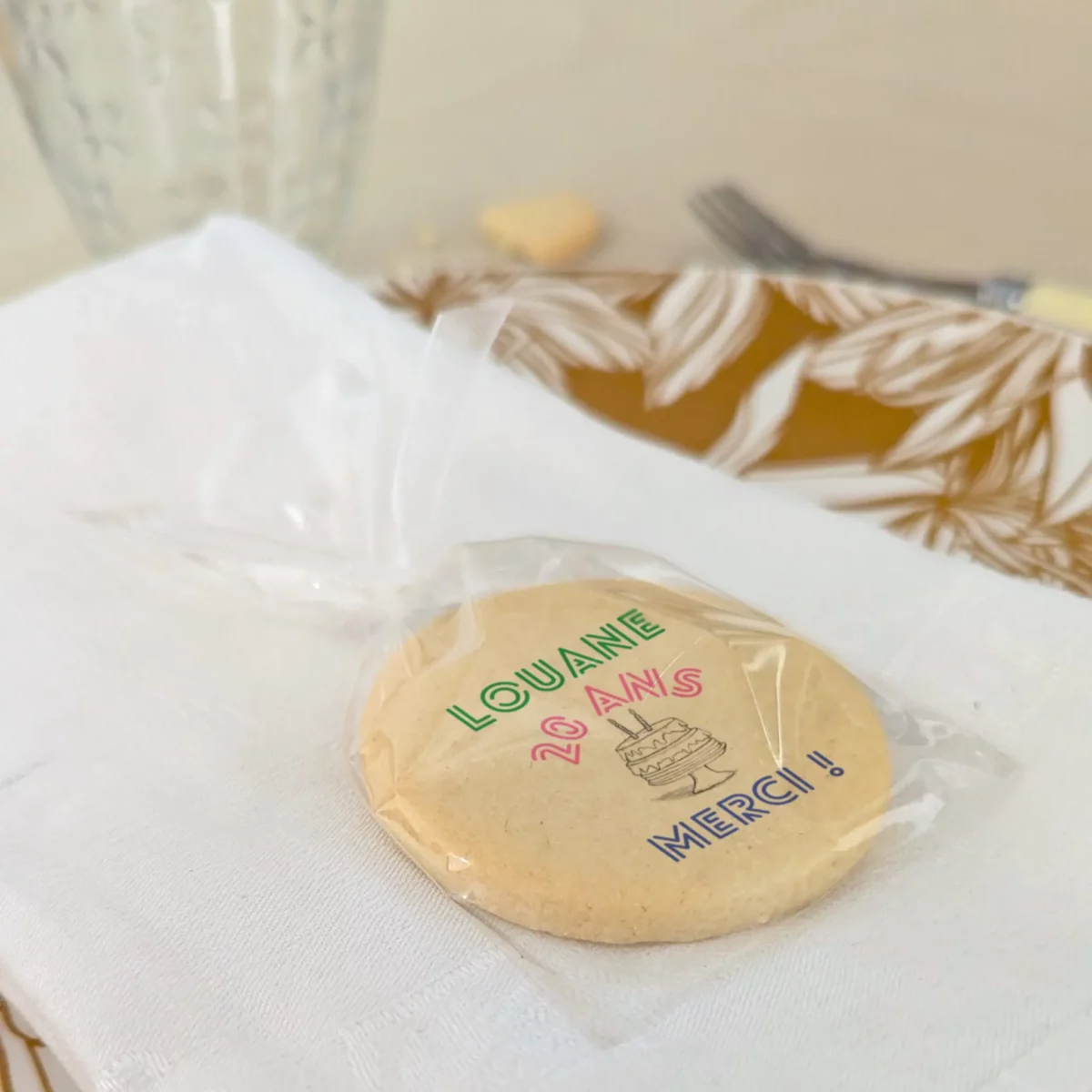 texture sablé pur beurre biscuit personnalisé anniversaire