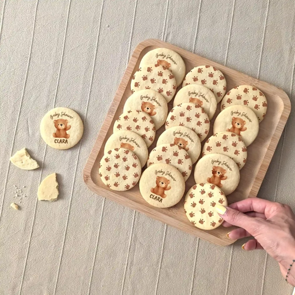 biscuit baby shower personnalisé avec prénom