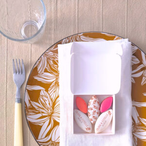 calissons personnalisés avec prénoms pour mariage