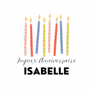 décoration anniversaire personnalisable