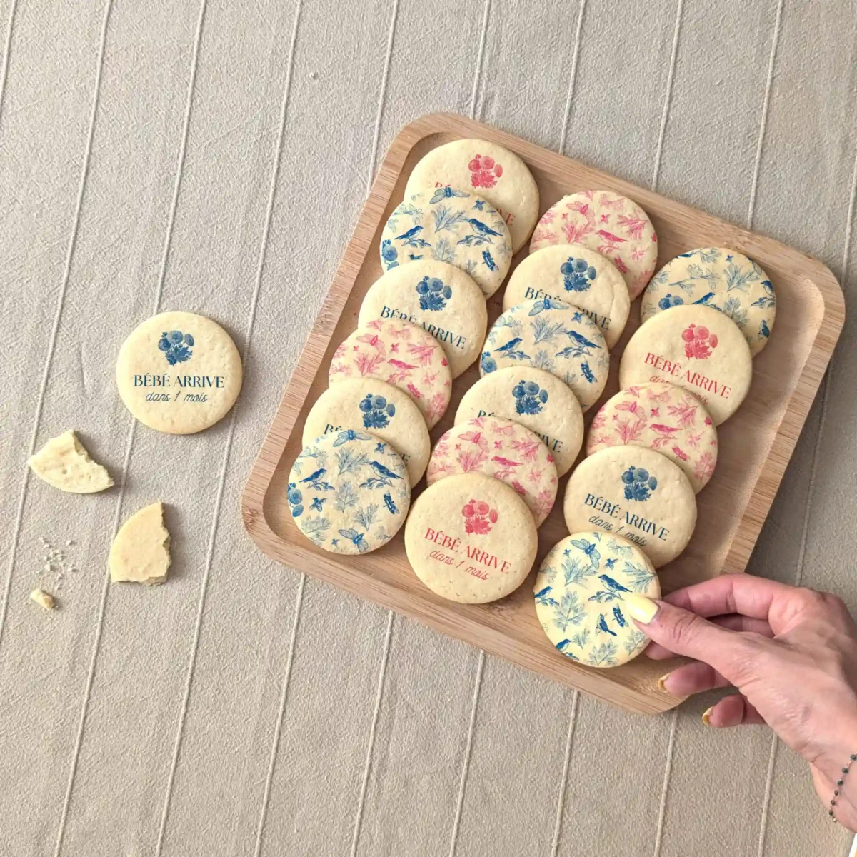 biscuit surprise pour gender reveal party
