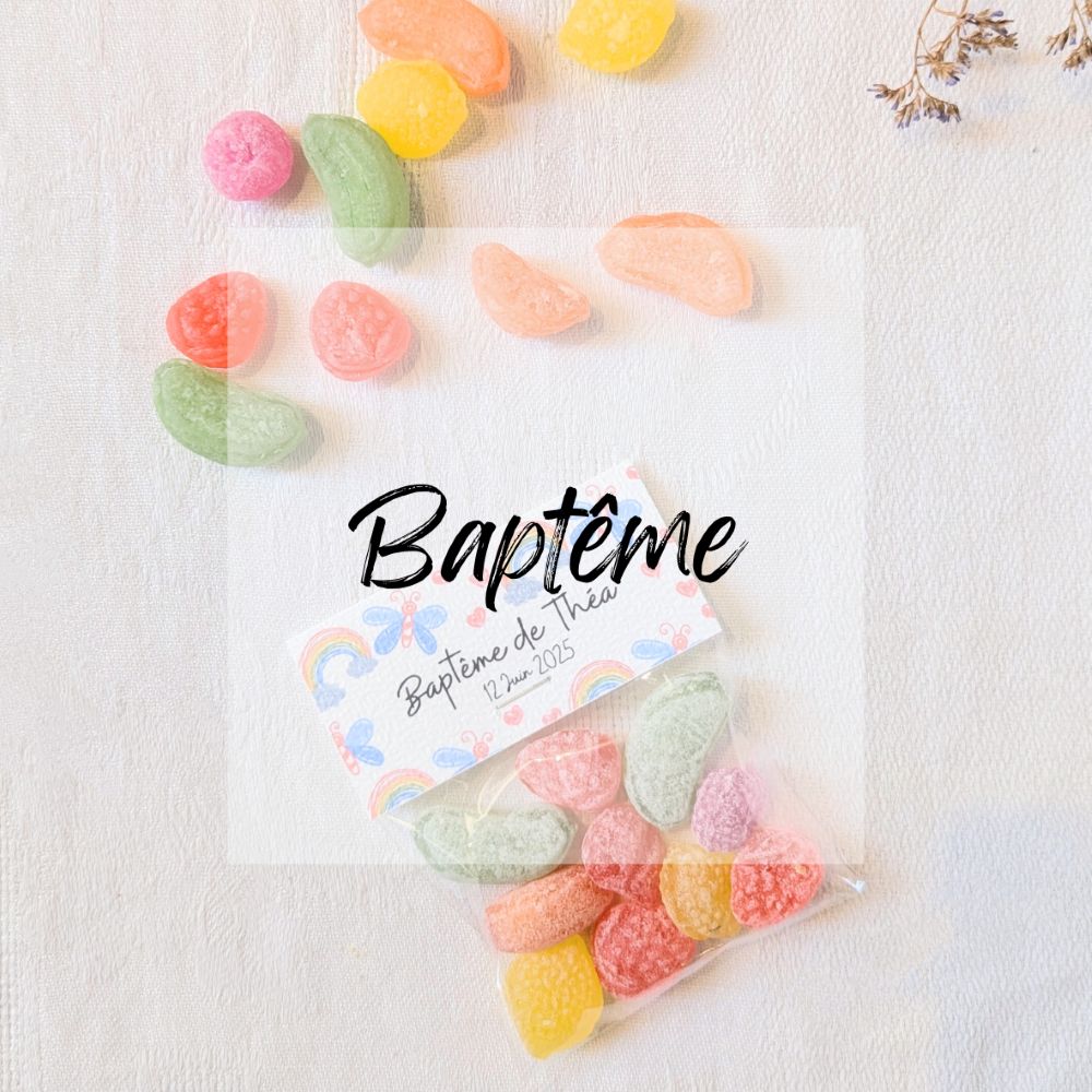 cadeaux invité bapteme personnalisés Cadeau d’invité baptême