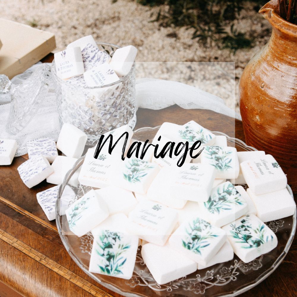 cadeaux invités mariage personnalisés Cadeau invité de mariage personnalisé avec douceur sucrée