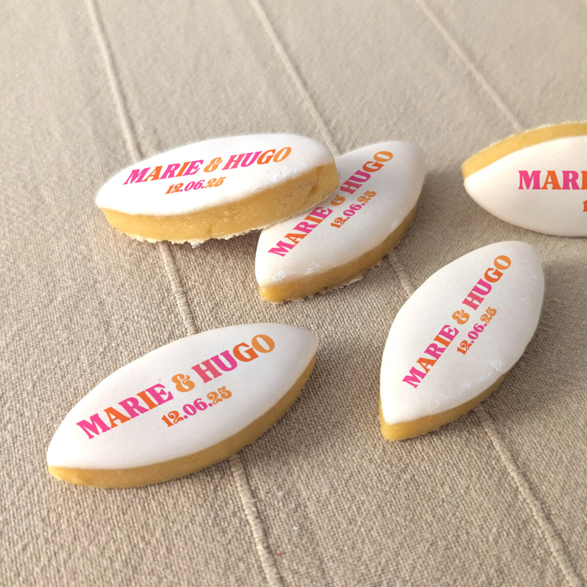 Calisson personnalisé pour mariage floral