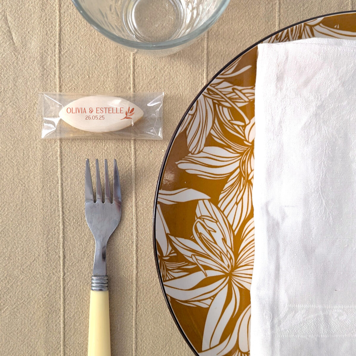 Calisson personnalisé pour mariage floral