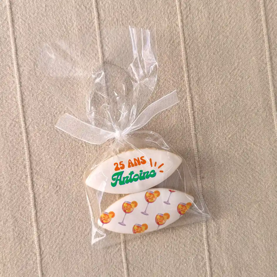 calissons personnalisés anniversaire élégant